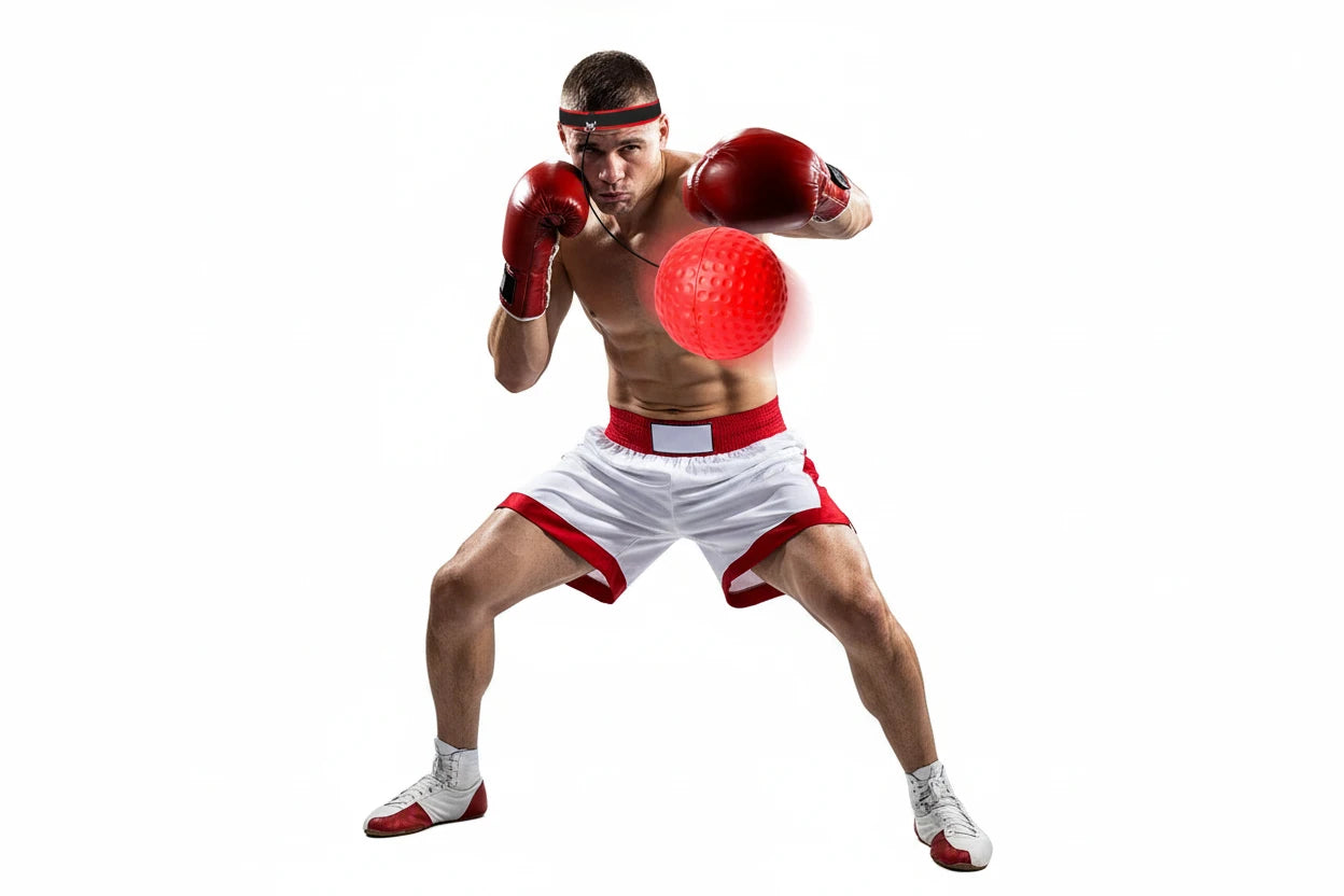 Box-Reflexball – Verstellbares Stirnband, Speed Ball für Reflex- & Genauigkeitstraining