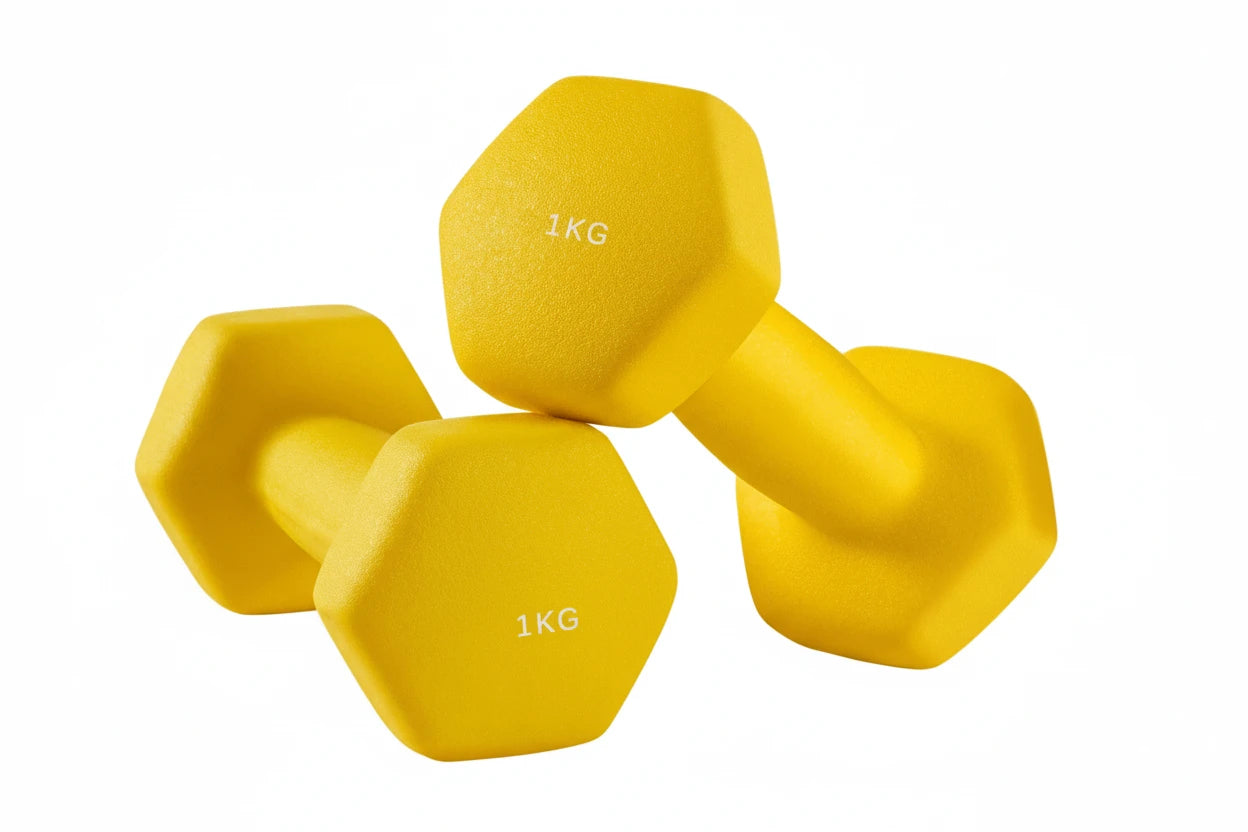 Neopren-Kurzhanteln Set 2 Stück – Hexagon Hanteln, 1–5 kg