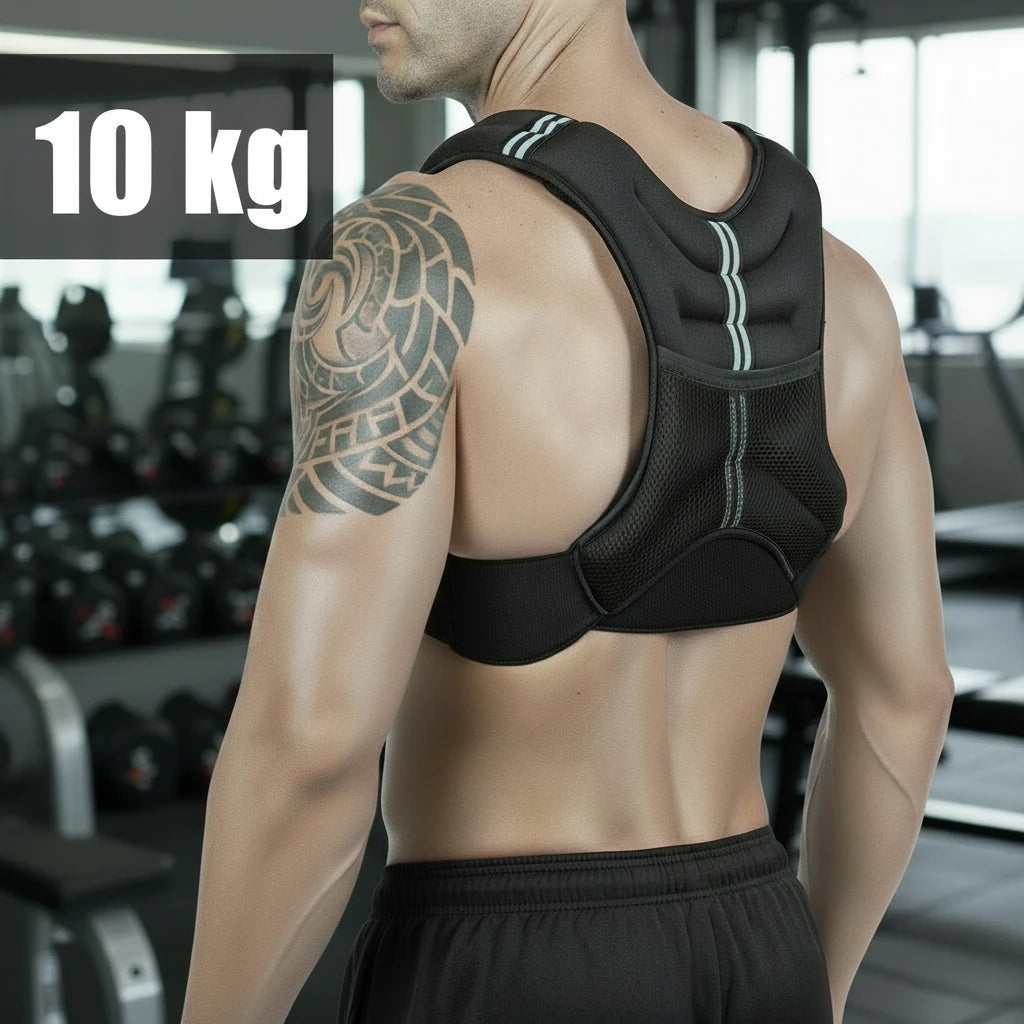 Gewichtsweste 10 kg – Trainingsweste für Krafttraining & Fitness