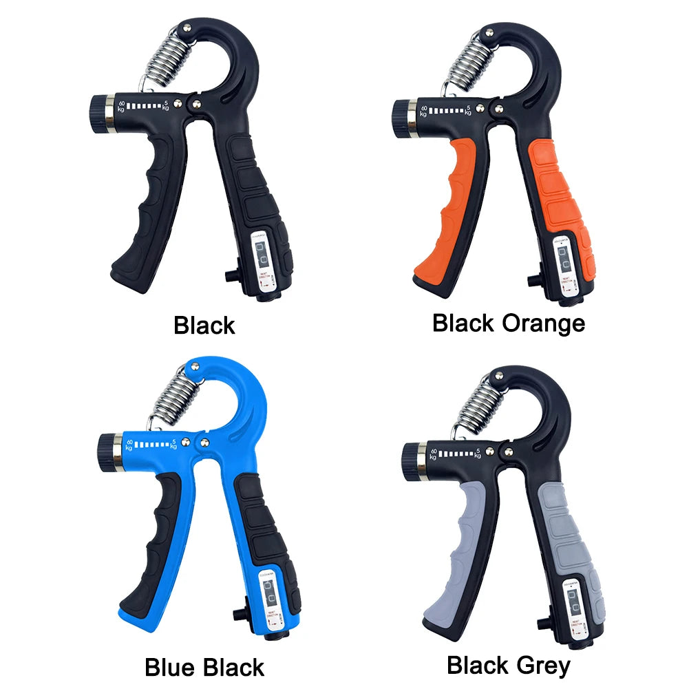Handtrainer verstellbar 5–60 kg mit Zählfunktion – Grip Strength Trainer für Unterarm & Fingertraining
