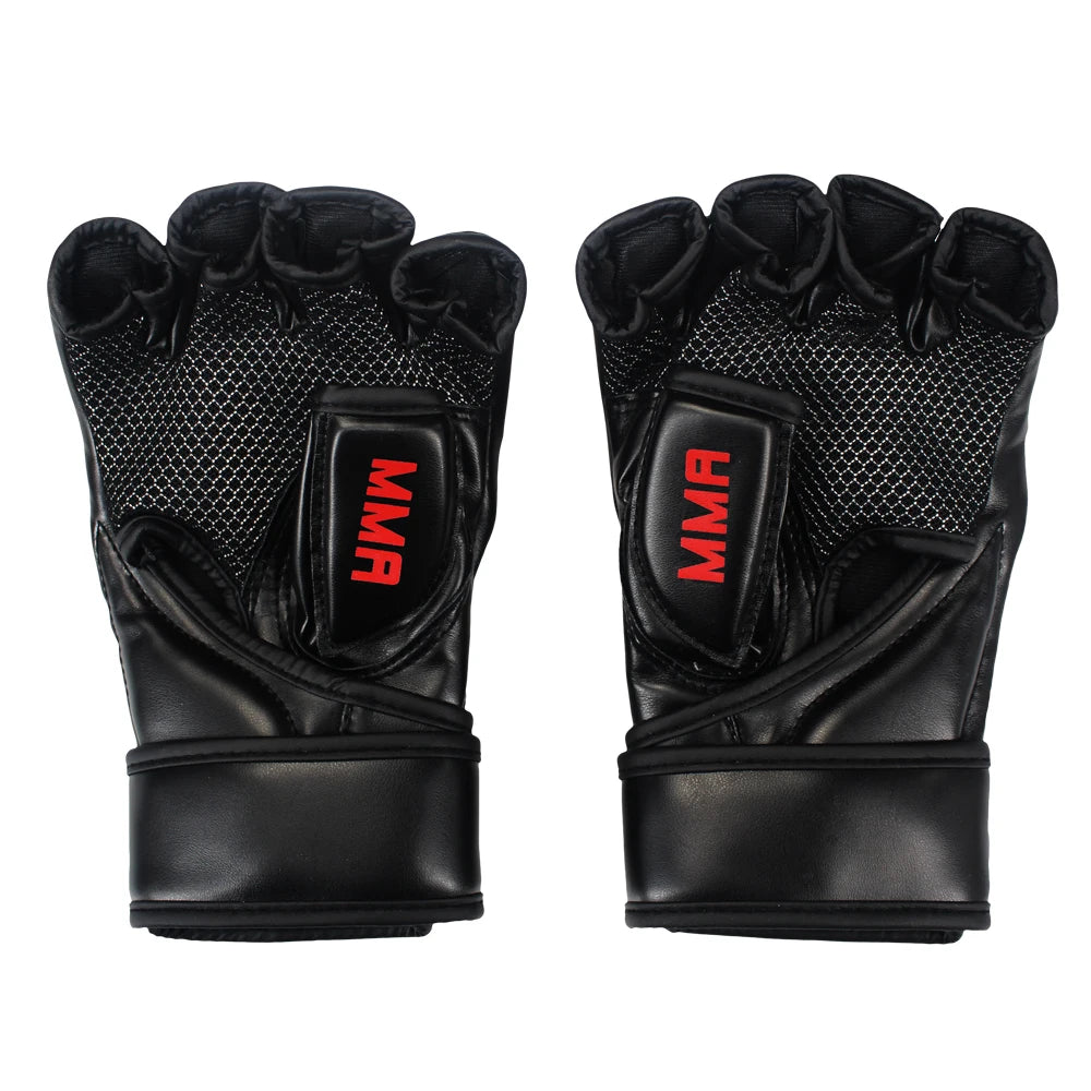 MMA & Muay Thai Handschuhe – Weiß „Venomous Snake“, Boxen Kampf-Handschuhe, Sanda Pads