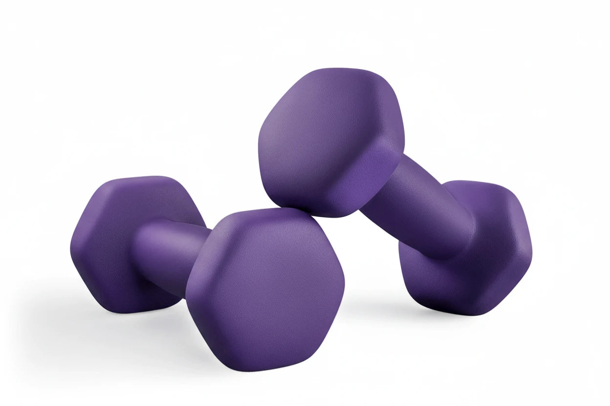 Neopren-Kurzhanteln Set 2 Stück – Hexagon Hanteln, 1–5 kg