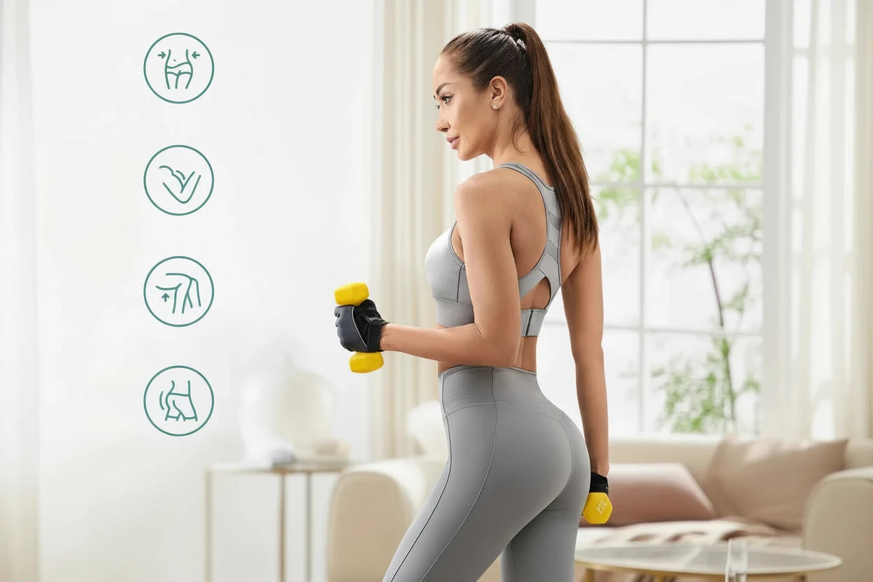 Neopren-Kurzhanteln Set 2 Stück – Hexagon Hanteln, 1–5 kg