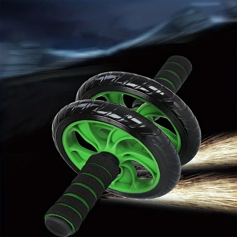 Bauchmuskel-Roller mit Doppelrad – Leises Ab Wheel für Core- & Bauchtraining
