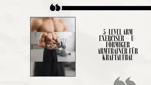 5-Level Arm Exerciser &ndash; U-f&ouml;rmiger Armtrainer f&uuml;r Kraftaufbau by@Outfy