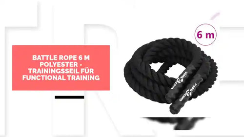 Battle Rope 6 m Polyester - Trainingsseil f&uuml;r Functional Training by@Outfy